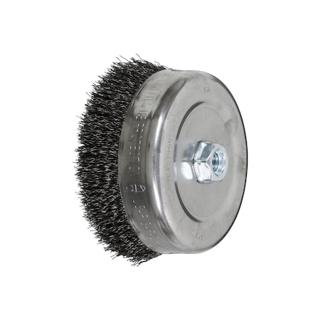Pferd Crimped Wire Cup Brush, .014CS Wire, 6 82516